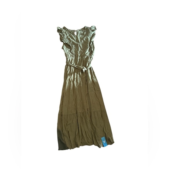 Cupshe Sage Ruffle Sleeve Keyhole Midi Dress - Picture 6 of 6